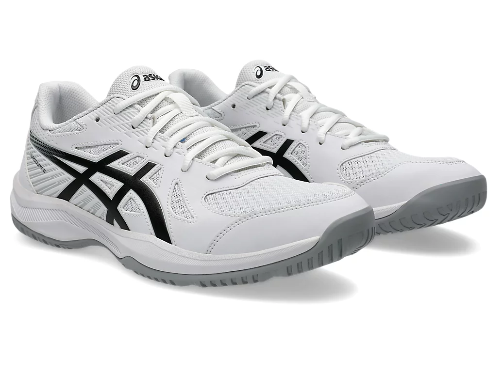 SALE - Asics Upcourt 6 Men's Court Shoes, White / Black