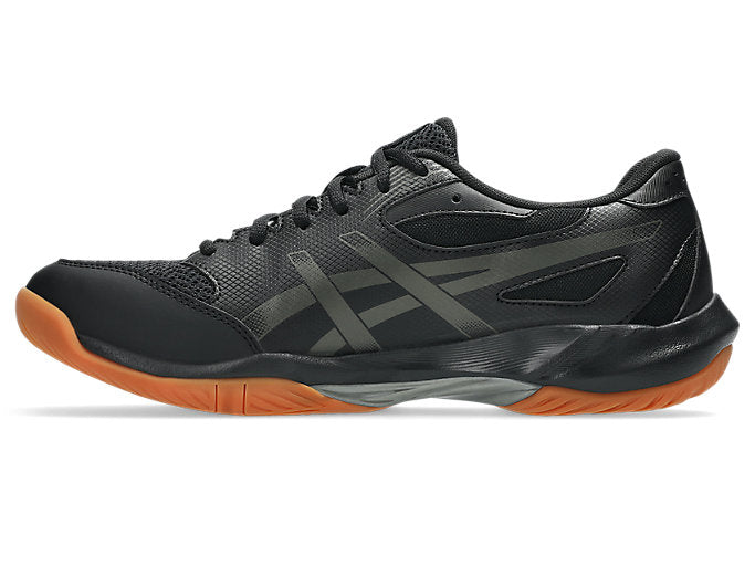 updated - Asics Gel Rocket 12 Men's Court Shoes, Black/Gunmetal