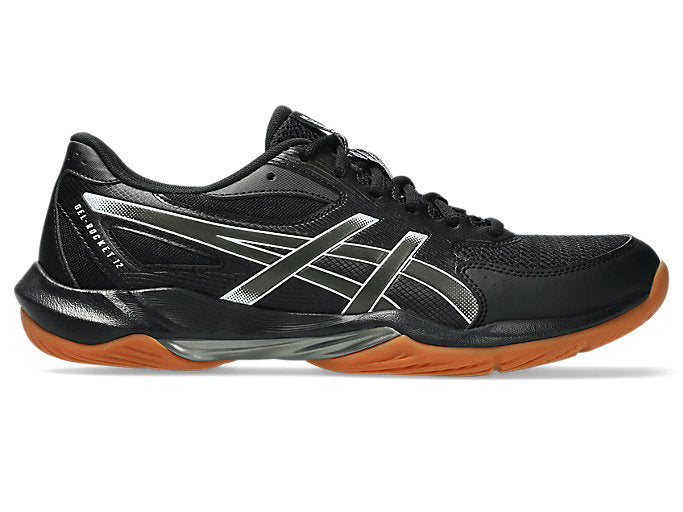 updated - Asics Gel Rocket 12 Men's Court Shoes, Black/Gunmetal