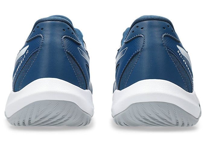 updated - Asics Gel Rocket 12 Men's Court Shoes, Mako Blue/Piedmont Grey