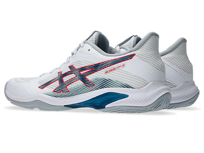 new - Asics Blade FF 2 Men's Court Shoes, White/Mako Blue