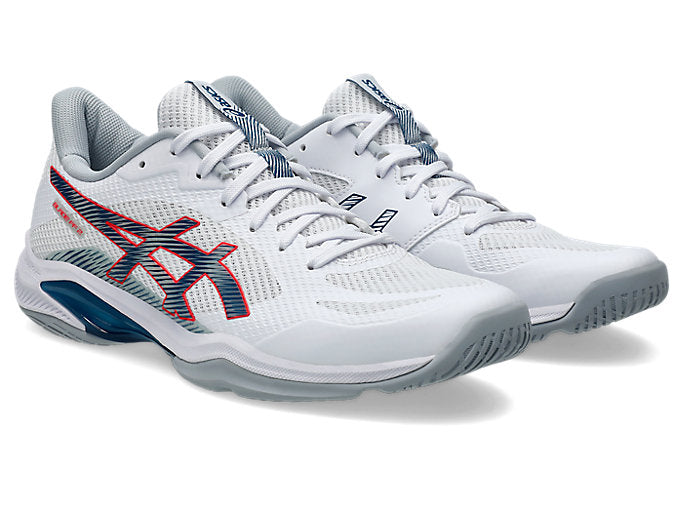 new - Asics Blade FF 2 Men's Court Shoes, White/Mako Blue