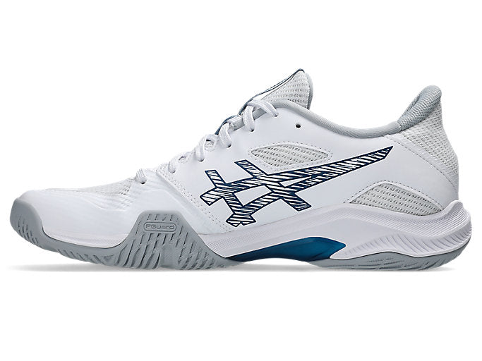 new - Asics Blade FF 2 Men's Court Shoes, White/Mako Blue