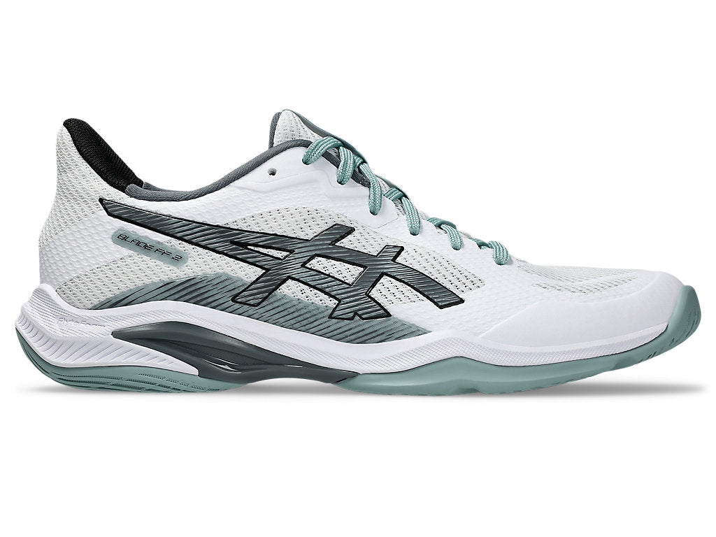 new - Asics Blade FF 2 Men's Court Shoes, White/Ocean Haze