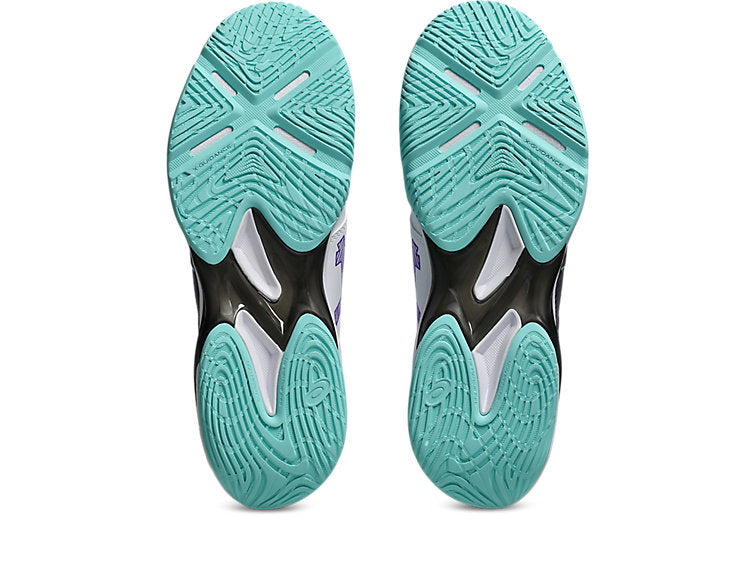 new - Asics Blade FF 2 Men's Court Shoes, White/Radiant Amethyst