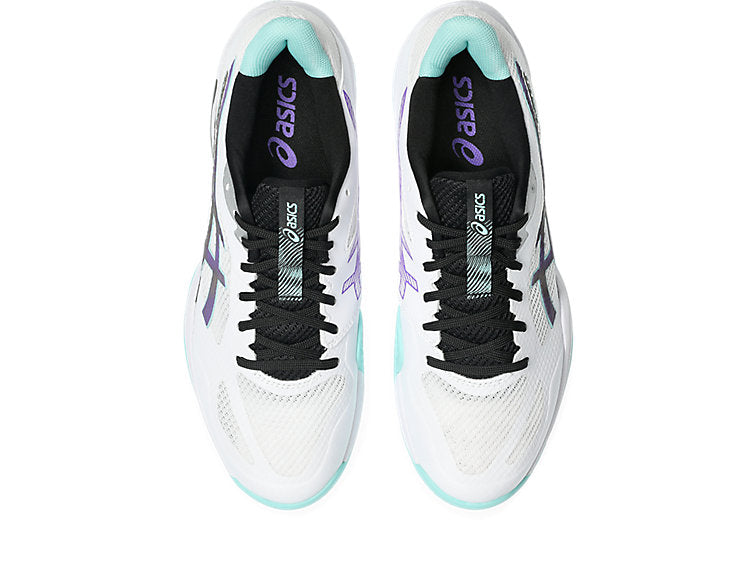 new - Asics Blade FF 2 Men's Court Shoes, White/Radiant Amethyst