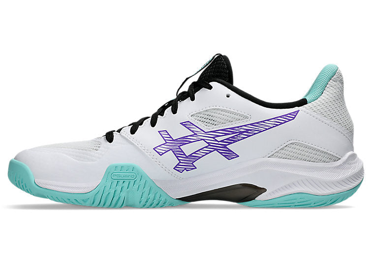 new - Asics Blade FF 2 Men's Court Shoes, White/Radiant Amethyst