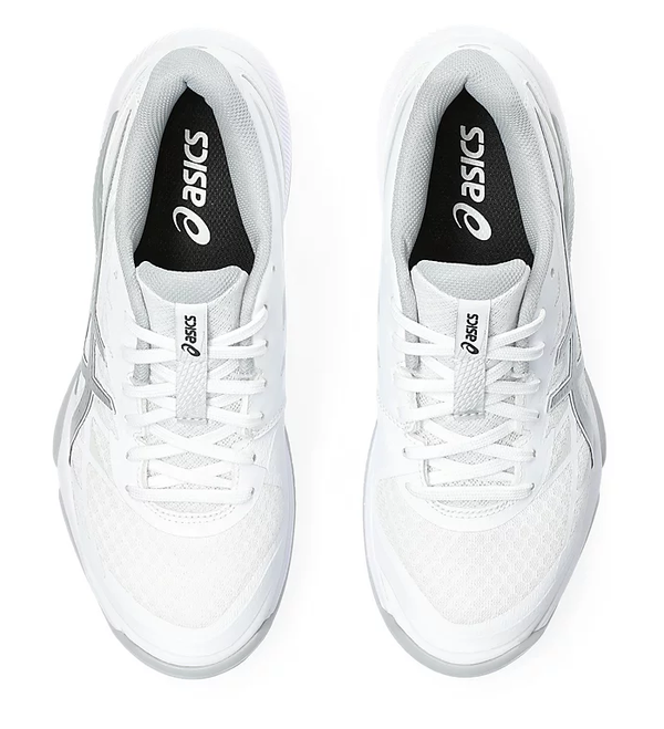 Sale $20 off - Asics Gel-Tactic 12 Women's Court Shoes, White / Pure Silver - Discount in the cart