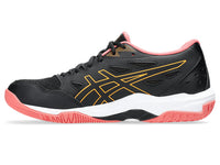 Asics Gel-Rocket 11 Unisex Court Shoes, Black/Orange Pop