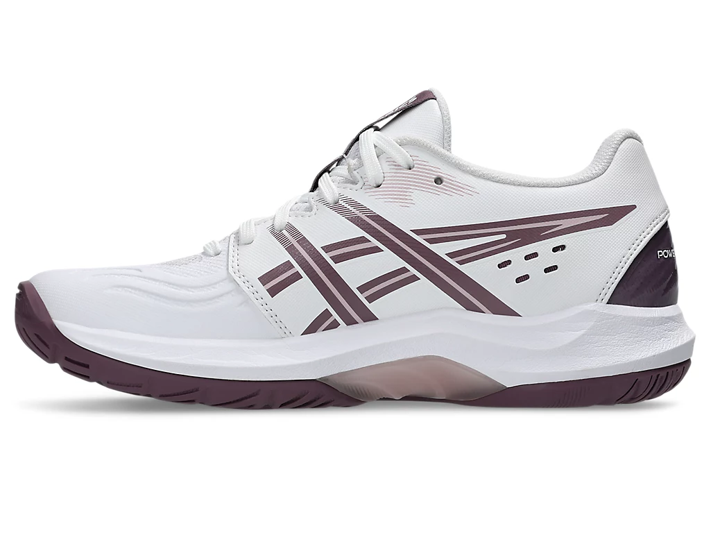 SALE - Asics PowerBreak FF Women's Squash Shoes, White / Dusty Mauve