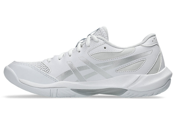 Gel Rocket 12 Women's Court Shoes, White/Pure Silver