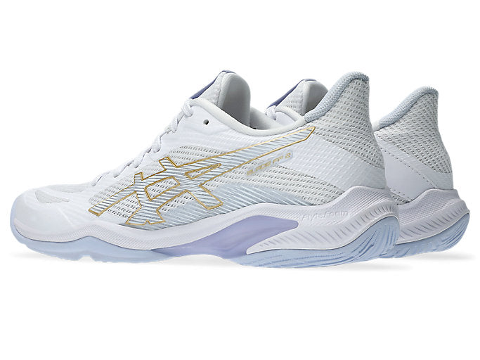 new - Asics Blade FF 2 Women's Court Shoes, White/Blue Fade