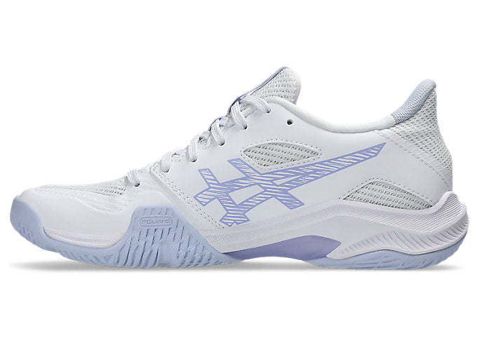 new - Asics Blade FF 2 Women's Court Shoes, White/Blue Fade