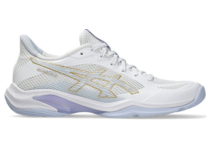 new - Asics Blade FF 2 Women's Court Shoes, White/Blue Fade