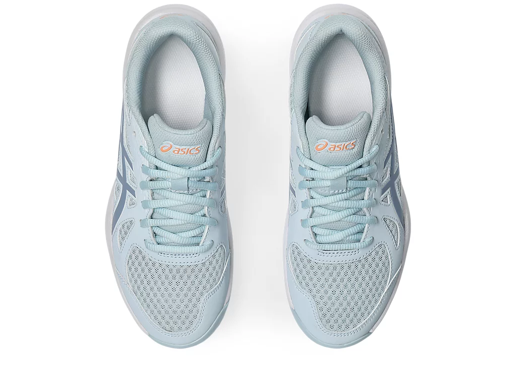 SALE - Asics Upcourt 6 Women's Court Shoes, Grey / Grey Blue