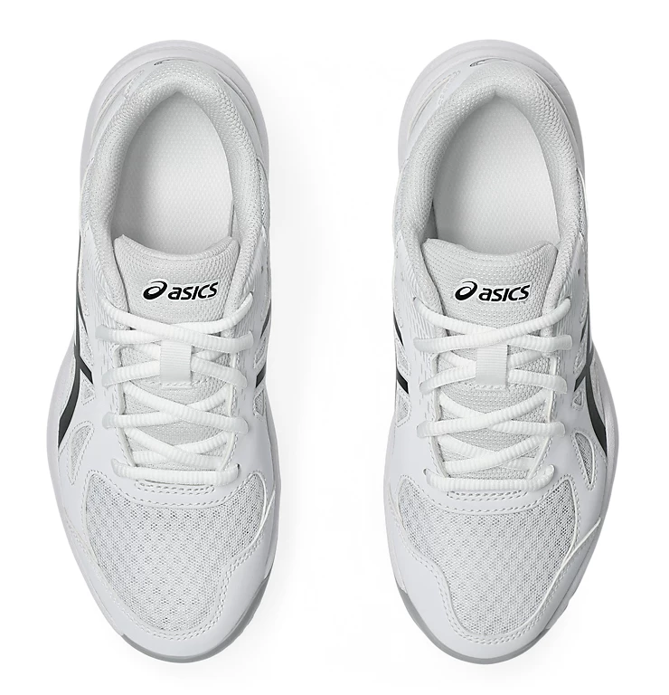 NEW - Asics Upcourt GS 6 Junior Court Shoes, White / Black