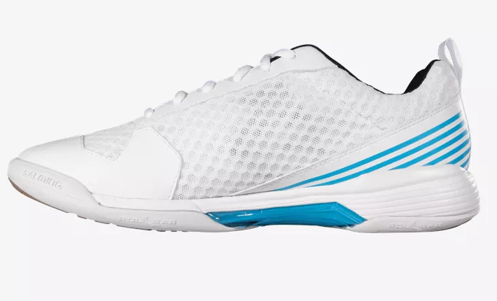 new - Salming Viper SL Men's Court Shoes, White / Gentle Blue