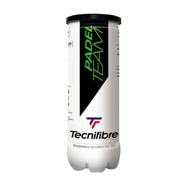 Tecnifibre Padel Team Balls, 3 Ball Tube