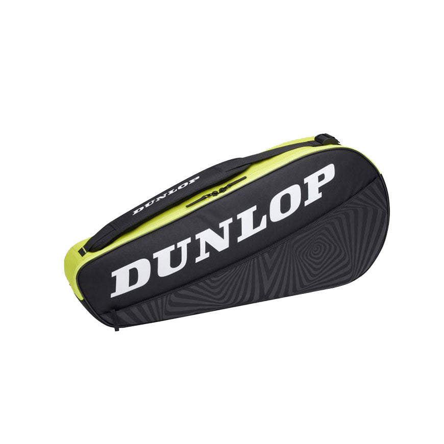 2025 - Dunlop SX Club 3 Racket Bag, Black / Yellow