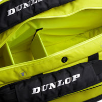 2025 - Dunlop SX Performance 12 Racquet Thermo Squash Bag, Black/Yellow