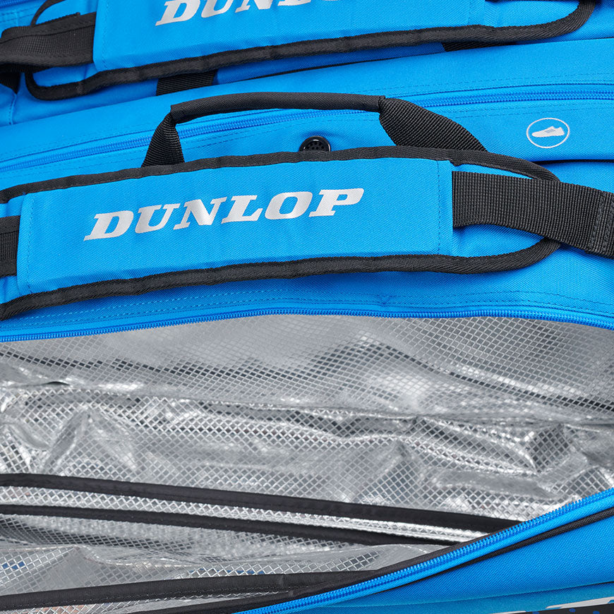 new - Dunlop FX Performance 12 Racket Bag, Black/Blue