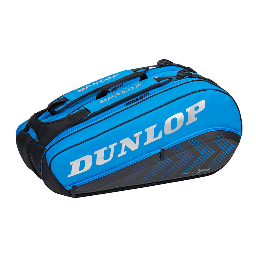 new - Dunlop FX Performance 8 Racket Bag, Black/Blue