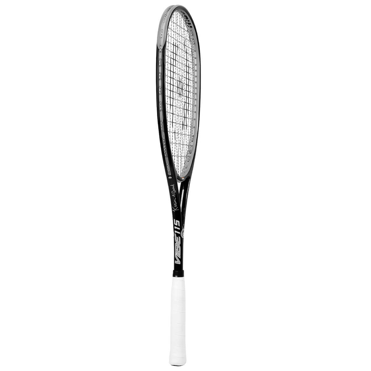 Harrow Vibe 115 Squash Racket, Custom Karim Adbel Gawad, Black/Silver