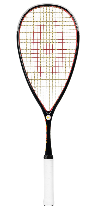 Harrow Reflex 125 Tarek Momen Squash Racket, Black/Red/Yellow