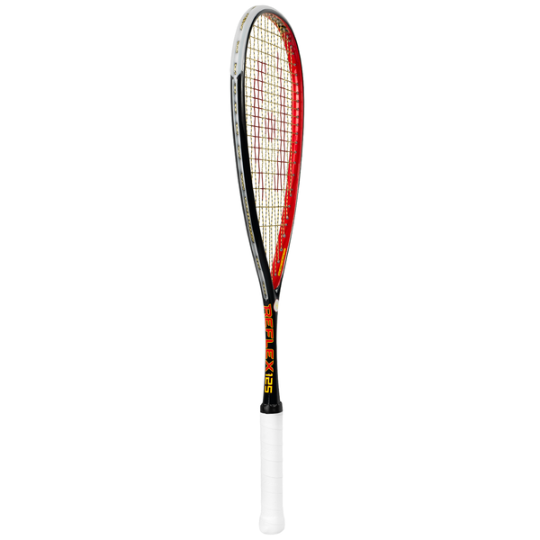 Harrow Reflex 125 Tarek Momen Squash Racket, Black/Red/Yellow