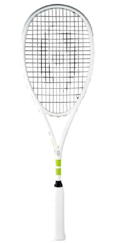 Harrow Vapor 115 Squash Racket, Custom Raneem El Welily, White/Lime