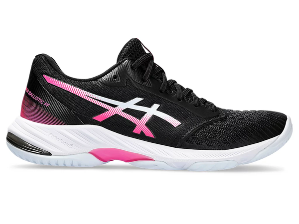 Sale - Asics Netburner Ballistic FF 3 Women's Court Shoes, Black / Hot Pink