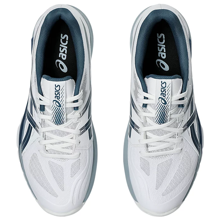 SALE - Asics PowerBreak FF Men's Court Shoes, White / Vintage Indigo