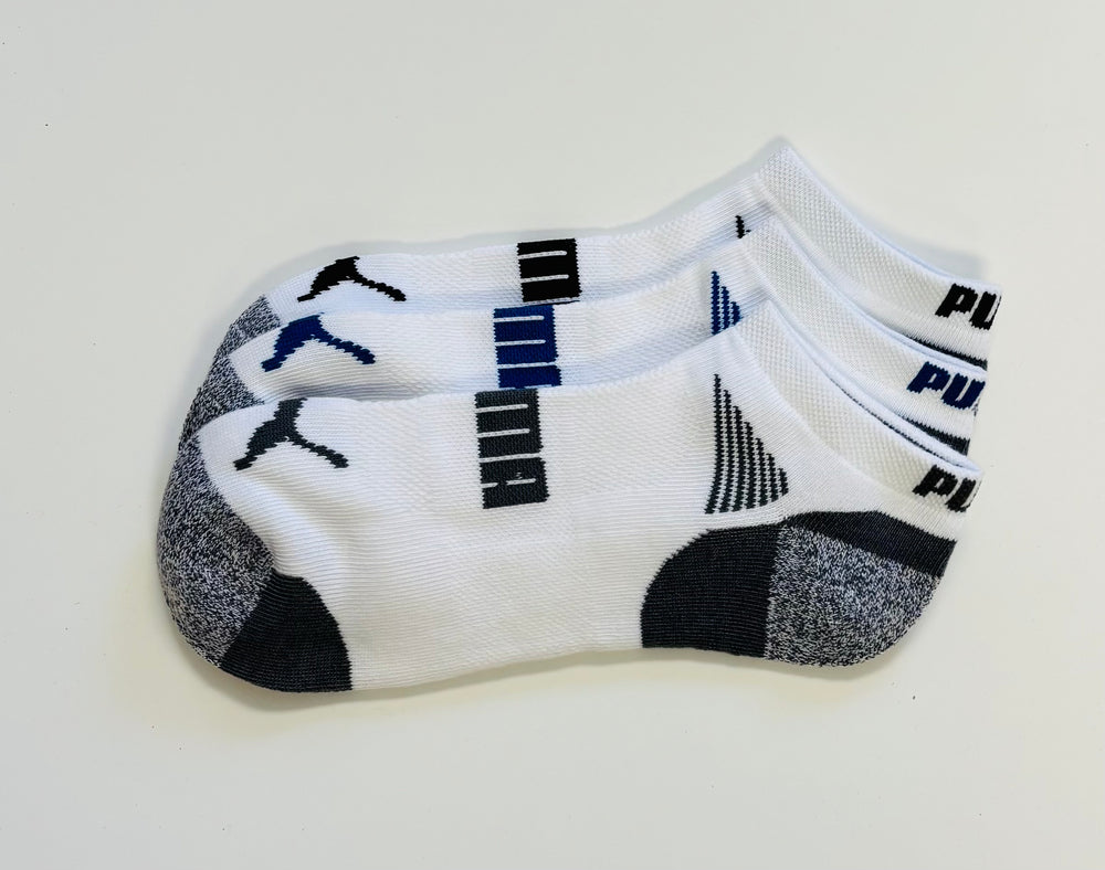 Puma Men's No Show Socks, 1-Pair, White