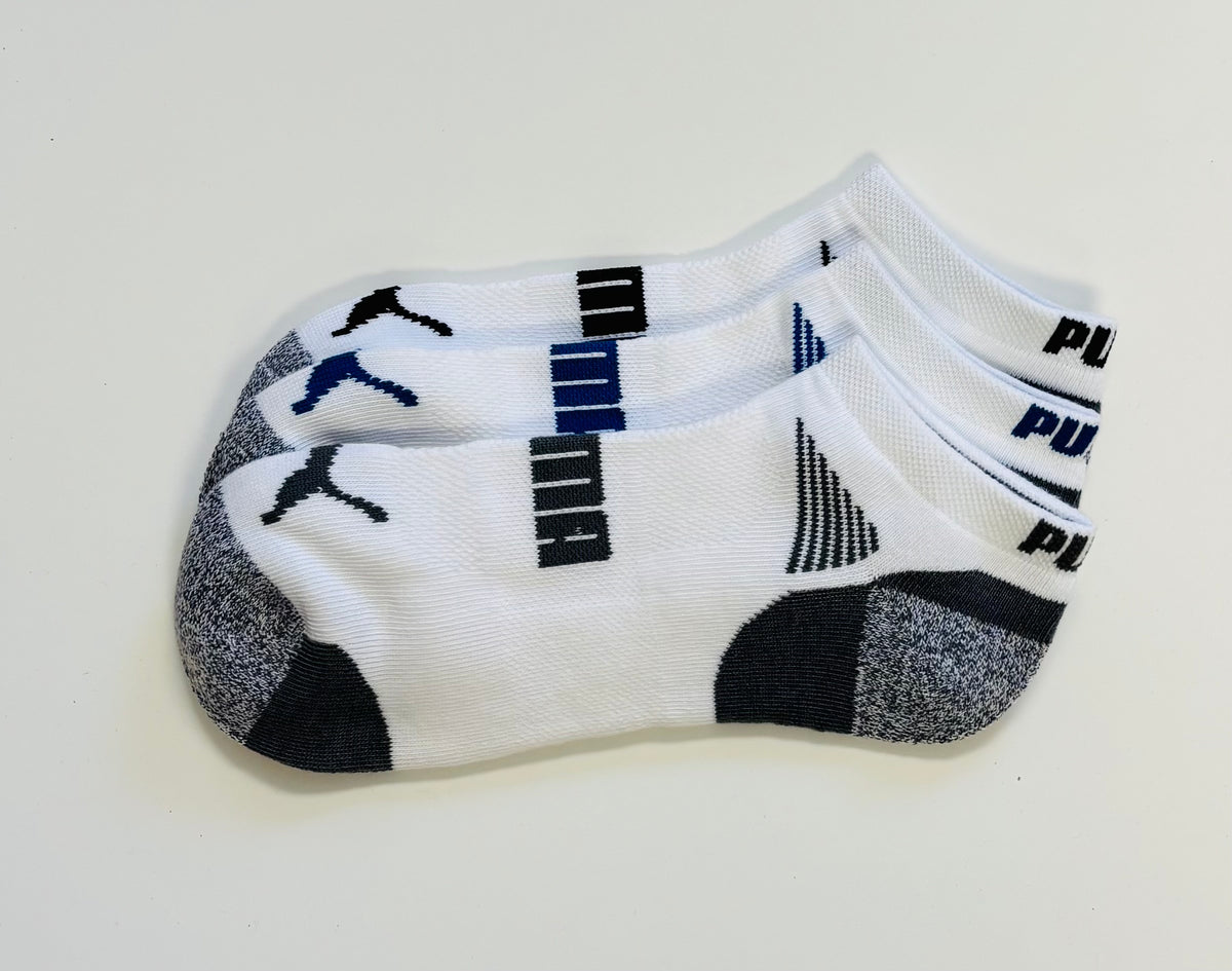 Puma Men's No Show Socks, 1-Pair, White