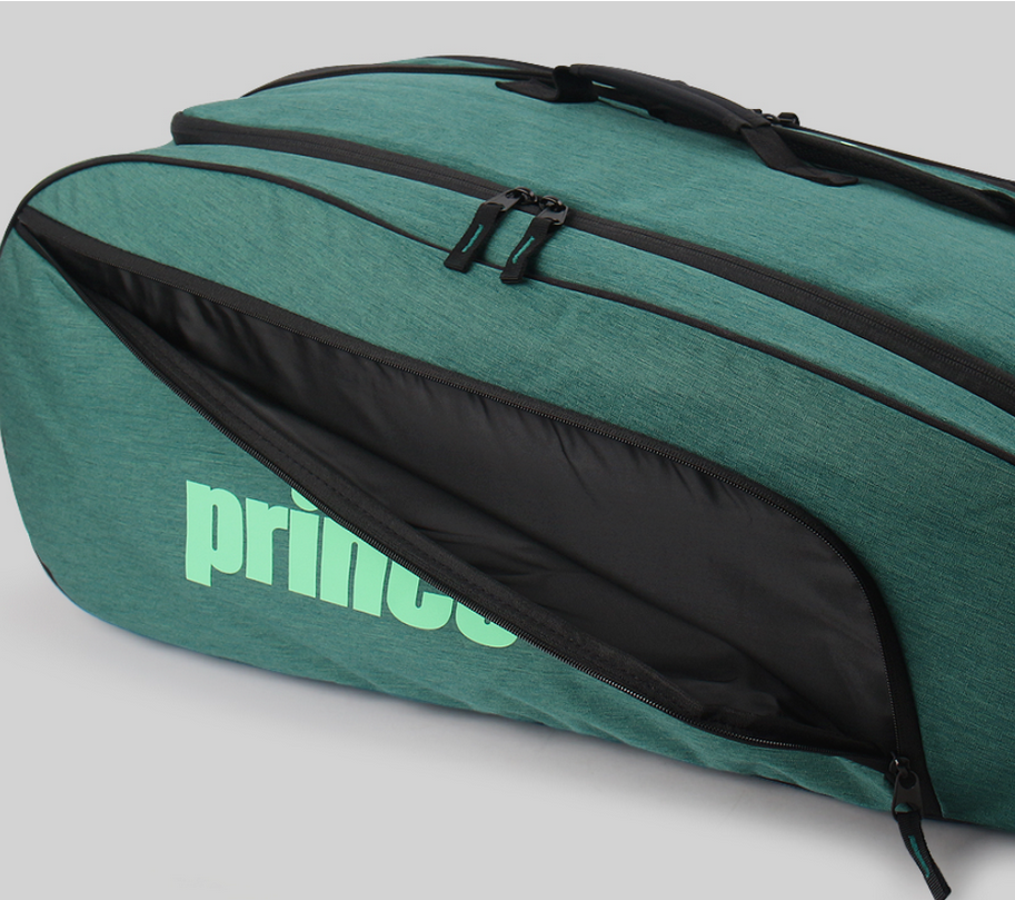 NEW - Prince Essentials 6 Pack Racquet Bag, Green/Mint 2025