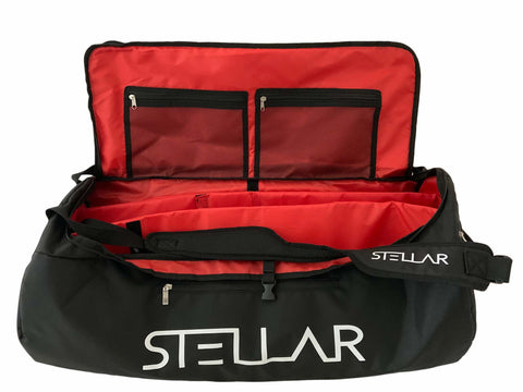 Stellar Sports Bag, Black with Red Lining