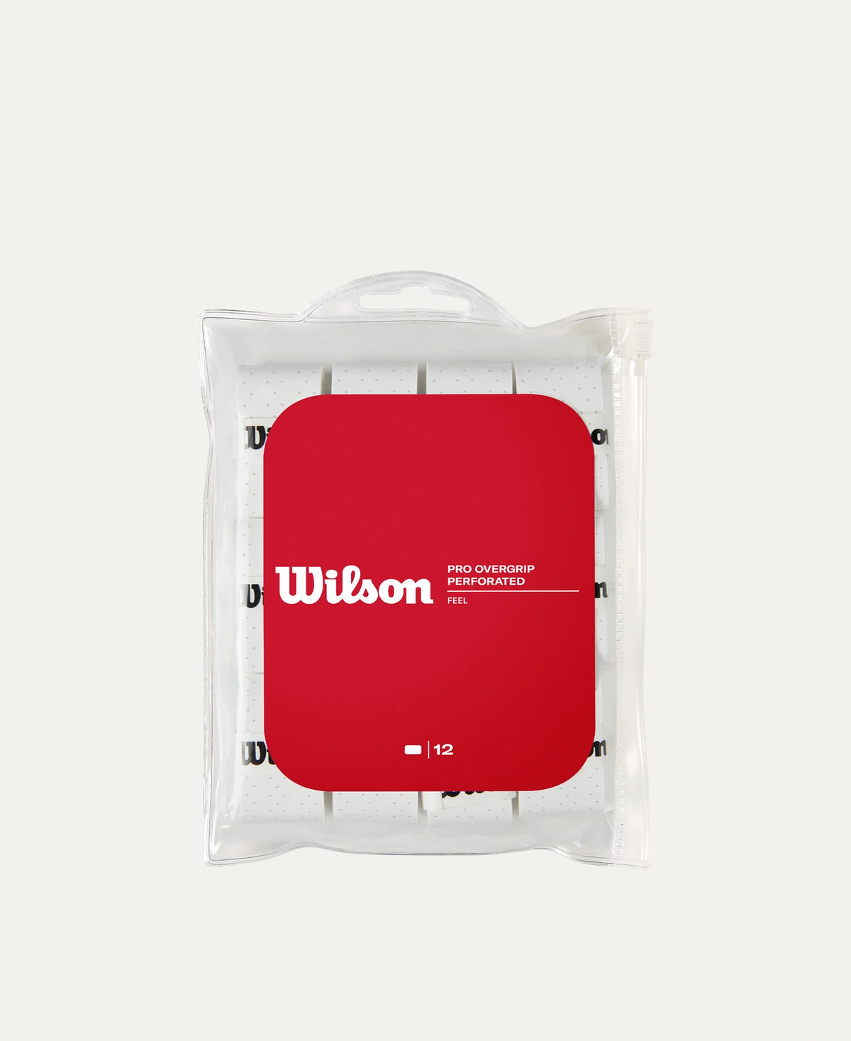 Wilson Perforated Overgrip 12 Pack White