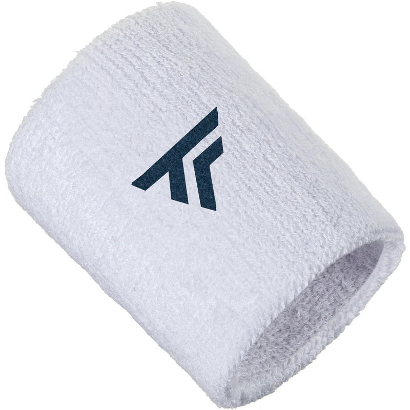 Tecnifibre WIDE Wristband, White (1 Each)