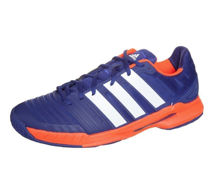 Adidas AdiPower Stabil 11 Men's Court Shoes, Blue/Orange Size 13 (Pro Shop Sample)