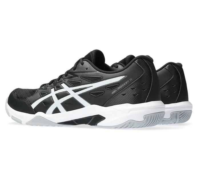 Asics Gel-Rocket 11 Men's Court Shoes, Black/Gunmetal