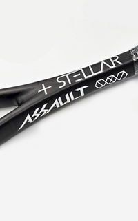 Stellar Assault Squash Racquet, Black/Red