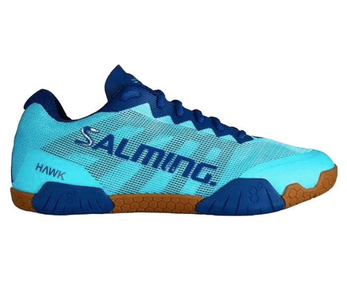 Salming Hawk Unisex/Junior Court Shoes, Turquoise / Limoges Blue