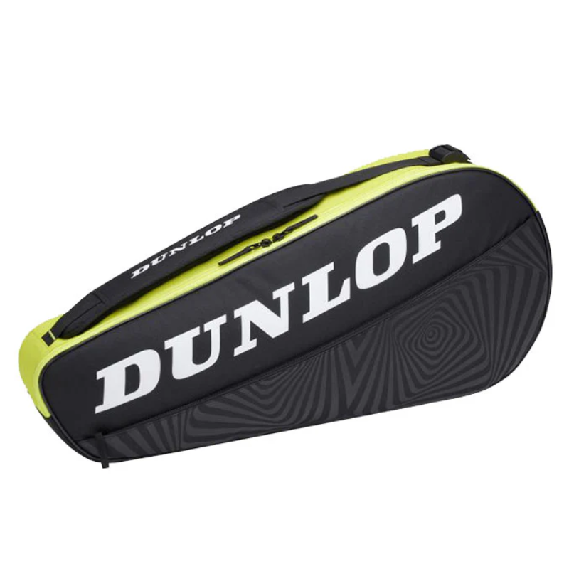 2025 - Dunlop SX Club 3 Racquet Bag, Black / Yellow