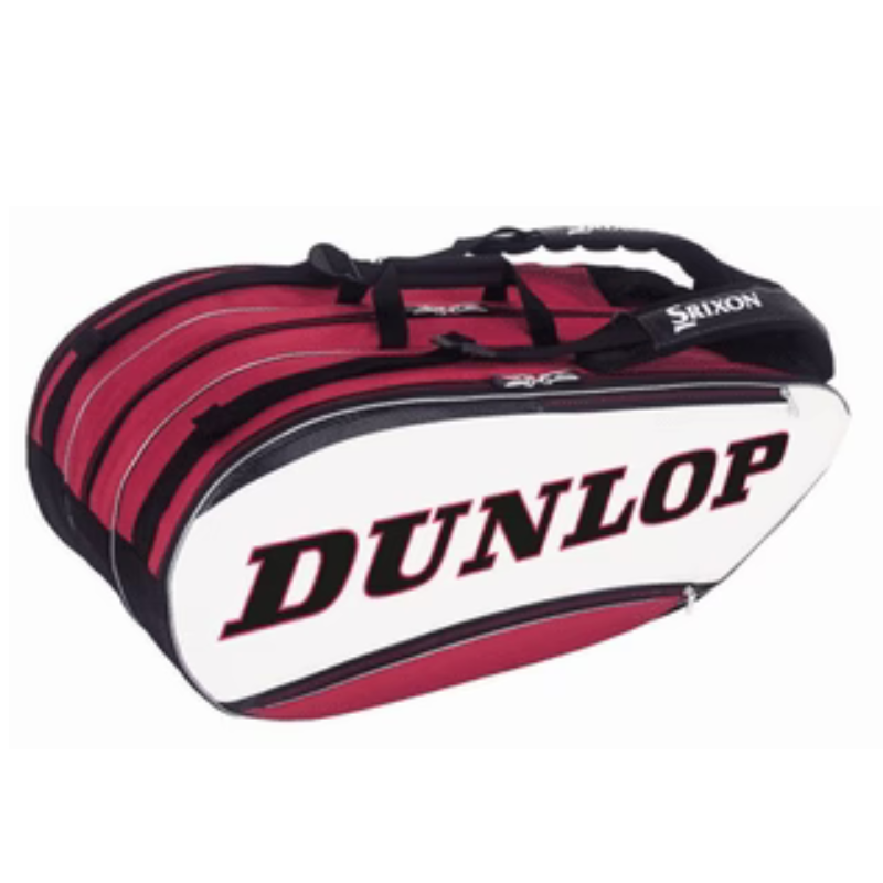 Dunlop Srixon 12 Racquet Bag, Red / White / Black