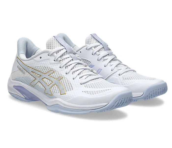 new - Asics Blade FF 2 Women's Court Shoes, White/Blue Fade