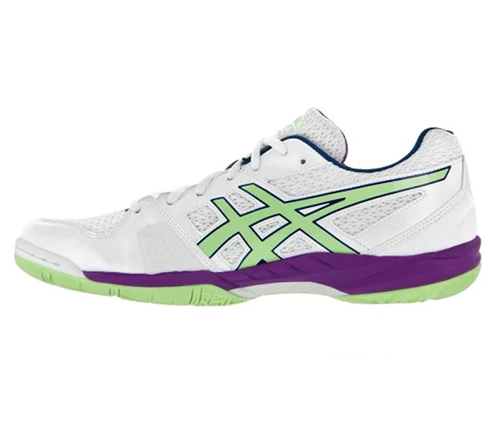 Asics Gel-Blade 5 Women's Court Shoes, White/Pistachio/Grape