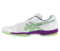 Asics Gel-Blade 5 Women's Court Shoes, White/Pistachio/Grape