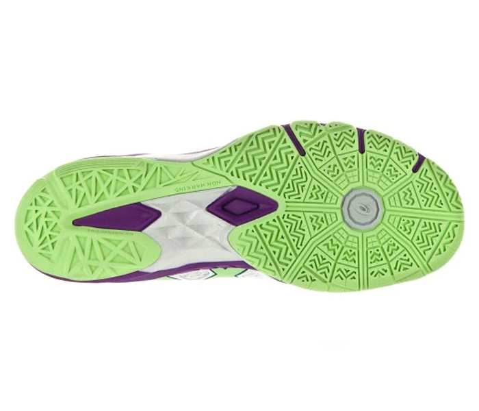 Asics Gel-Blade 5 Women's Court Shoes, White/Pistachio/Grape