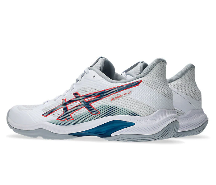 new - Asics Blade FF 2 Men's Court Shoes, White/Mako Blue