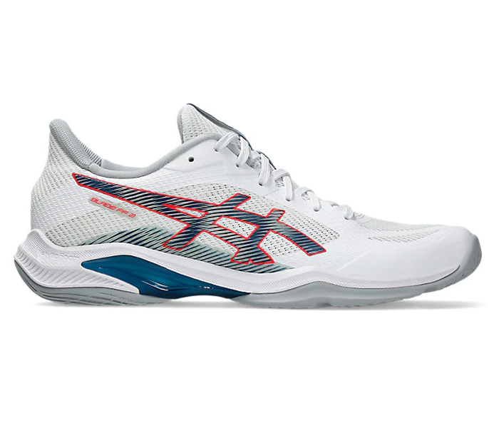 new - Asics Blade FF 2 Men's Court Shoes, White/Mako Blue